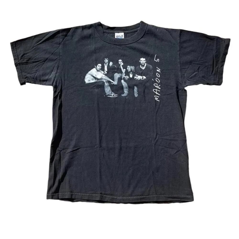 Maroon 5 y2k 2005 Tour T-shirt Tee, Size L, Good Preowned Condition